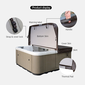 Vente en gros de piscine en cuir à bulles, équipement de <span class=keywords><strong>spa</strong></span> utilisé, couverture de <span class=keywords><strong>spa</strong></span> thermique - Product Image 5