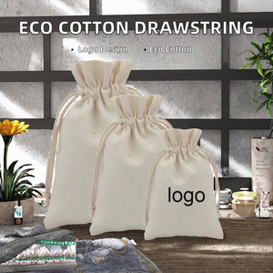 Sac à Bijoux Personnalisé avec Cordon de Serrage 2026 - Pochette de Maquillage Sécurisée en Coton Biologique Écologique, Emballage Cadeau pour Parfum, Vente en Gros - Product Image 2