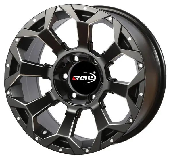 817 18x8.5 off road wheels,hole 6x139.7 alloy wheels adapted to 6 hole black color wheels