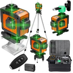 Nivel Láser Verde de 16 Líneas con Trípode y Estuche para Ingeniería y Topografía - Product Image 1