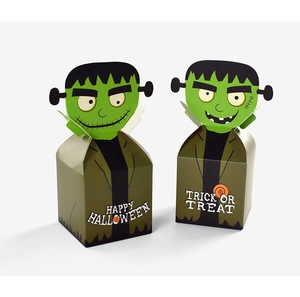 Boîtes cadeaux en papier pour fête d'Halloween, boîte d'emballage de bonbons en forme de monstre à grosse tête pour Halloween - Product Image 3