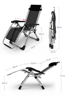 Chaise de plage zéro gravité moderne, légère et durable, portable, en métal, pour terrasse, jardin, camping