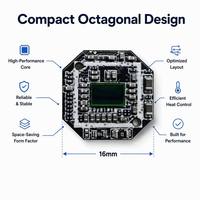 Module de caméra octogonal 16 mm AHD 1080P 2MP 1/3 CMOS basse consommation 3.3V-5V pour caméra de recul de voiture ou camion