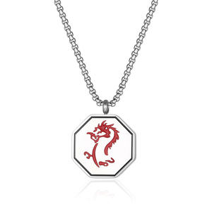 Pendentif géométrique en émail coloré avec douze breloques dans les aventures de Jackie <span class=keywords><strong>Chan</strong></span>, collier pendentif zodiaque, vente en gros - Product Image 6