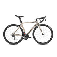 Roue de vélo de course Thunder RS 22S Aero 700c en fibre de carbone, frein à disque, câble interne, alliage rouge, unisexe, 24*15, 0,0g