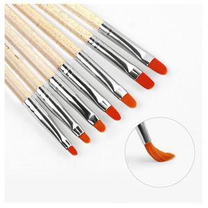 7pcs UV Gel Nail Painting <b>Brush</b> Set Soft Nylon Liner Pens for Manicure DIY Nail Art Tools - Product Image 6