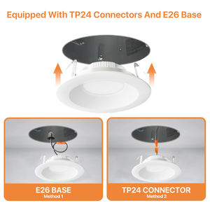 En Stock: Lámpara LED Empotrable de Techo de 6 Pulgadas, 5CCT, Regulable, Sin Caja, Tipo Wafer, para el Hogar - Product Image 5