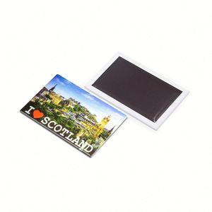 Custom Size Round Rectangular Magnetic Button 58 Mm Scotland Souvenir Gift Tin <b>Fridge</b> Magnet - Product Image 4