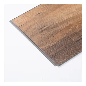 Огнестойкая роскошная деревянная текстура, тисненая плитка, соединяющаяся гибридная виниловая доска из ПВХ, настил с 1 мм ixpe