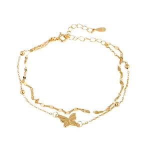 Fine Jewelry 925 Sterling <b>Silver</b> Casual butterfly <b>Bracelet</b> <b>Chain</b> for Ladies 925 <b>Silver</b> Doubale <b>Chain</b> <b>Bracelet</b> Jewelry Wholesale - Product Image 6