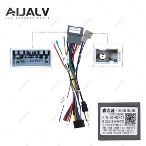 AIJIA Fábrica Buen Precio Marco de coche Arnés de cables para HONDA FIT 2020 Cableado Power Android Mp5 Player Panel Radio Cable de alimentación principal - Product Image 6