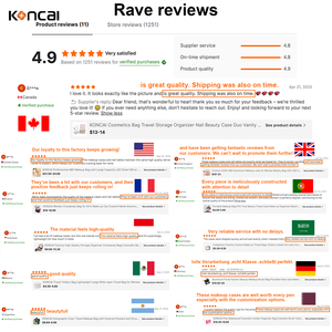 Koncai Nylon cán trang điểm xe đẩy với bánh xe nghệ sĩ trang điểm cán tổ chức trường hợp - Product Image 4