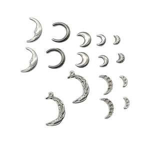 Acero inoxidable Luna COLLAR COLGANTE pulsera Stud pendientes <span class=keywords><strong>accesorios</strong></span> DIY <span class=keywords><strong>accesorios</strong></span> de <span class=keywords><strong>joyería</strong></span> - Product Image 5