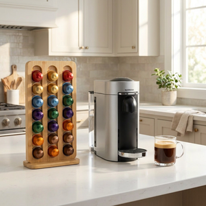 Carrusel Giratorio de Bambú para Cápsulas de Café, con Capacidad para 42 Cápsulas, Soporte Vertical para Almacenamiento de Cápsulas <span class=keywords><strong>Nespresso</strong></span> - Product Image 2