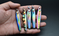 Nouveau design 10g-80g haute qualité 3D simulation dure impression gabarit de pêche Pesca Long Shot métal gabarits eau salée plomb chute lente leurre