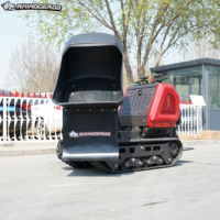 Rhinoceros Mini-Raupendumper Zement-Sand-Transporter Kompakter Raupentransporter Baustellenlader