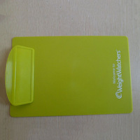 Porte-documents publicitaire personnalisé avec logo, simple face, en plastique, avec pince robuste pour la publicité