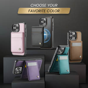 2025 nuevas llegadas 3 en 1 para iPhone 16 <span class=keywords><strong>Magsafe</strong></span> accesorios de funda de teléfono de cuero RFID ranuras para tarjetas billetera para <span class=keywords><strong>Samsung</strong></span> S24 ultra funda - Product Image 6