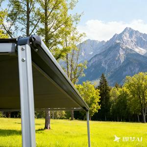 Soleflex Camper 4WD 4X4 Quatre Saisons Deux Chambres Voiture Latérale Auvent Extensible <span class=keywords><strong>Toit</strong></span> Porte-Bagages - Product Image 5