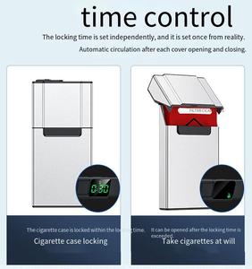Nhôm thời gian bị khó<span class=keywords><strong>a</strong></span> Thuốc Lá Trường hợp với LCD hiển thị di động bỏ thuốc lá Viện trợ hẹn giờ Dispenser hộp - Product Image 3