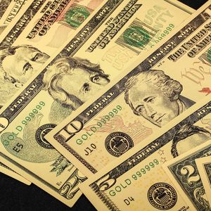Billetes de Dólares Estadounidenses con Recubrimiento de Lámina Dorada, Accesorios para Fotos, Películas, Fiestas, Colección, <span class=keywords><strong>Dinero</strong></span> de Juguete de Plástico de Alta Calidad - Product Image 3