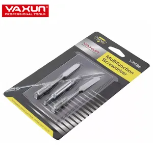 YAXUN YX688-1 Metal Spudger Crowbar Pry Bar Phone Repair Opening Tool With Screwdriver PH1.2 Star 0.8 for IPhone