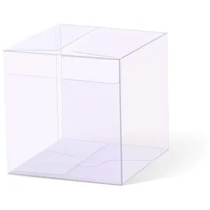 Caixa de doces transparente personalizada, caixas claras para festa de casamento e chá de bebê