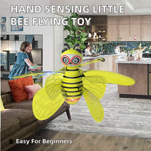 Giocattolo Volante a Induzione con Sensore di Movimento a Forma di Ape, Funzione 'Seguimi', Portata 20m, Uso Interno-Esterno, Batterie e Caricabatterie Inclusi - Product Image 2