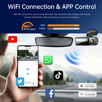 Nouvelle caméra embarquée 4K à objectif caché modèle 3, écran IPS 3,16'', Wi-Fi et GPS, vision nocturne, capteur G, enregistrement en boucle, 180° °   Ultra grand angle