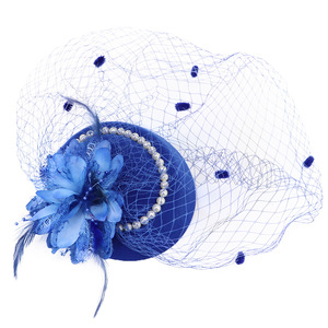 New <strong>Fascinator</strong> for Stewardess Women Tea Party Wool Elegant Church Hats <strong>Small</strong> Party Top Hats Designer Women Hats - Product Image 3