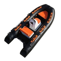 Bateau pneumatique RIB 390 de 13 pieds en PVC/Hypalon durable avec coque en fibre de verre