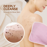 Gant de bain en viscose 100% avec logo personnalisé et emballage Maroc Gommage corporel Hammam Gommage Gant exfoliant pour corps visage