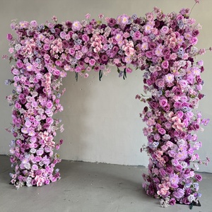 Arco de Flores Artificiales de Rosas Blancas <span class=keywords><strong>y</strong></span> Verdes para Boda Moongate <span class=keywords><strong>y</strong></span> Fondo de Boda - Product Image 6