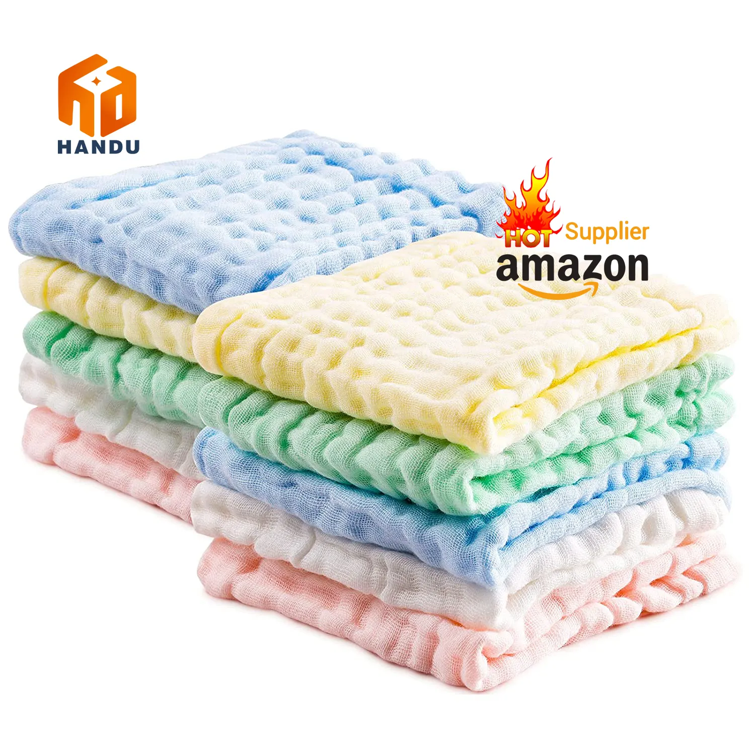 Custom Organic Baby Small Face Towels Wholesale Dropshipping Products Muslin Baby Wash Cloth