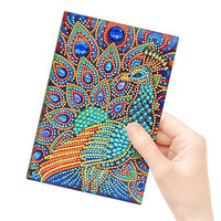 Hibou diamant peinture 64 Pages A5 cahier bricolage dessin animé Animal fleur journal livre cadeau spécial en forme de diamant broderie carnet de notes