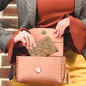 Handmade Vegan Organic Sustainable Eco-Friendly <b>RFID</b> Short Cork <b>Wallet</b> for Women with Zipper Closure Coin Purse & Cardholders - Product Image 5