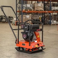 Compacteur à plaques BISON (CHINE) 7HP, force d'impact 13KN, vibratoire, plaque de base 57x44cm, profondeur de compactage 30cm, CE