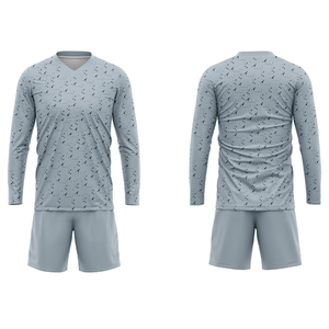 Marineblaues Fußballtrikot und Shorts für Erwachsene mit Sublimationsdruck-Logo Herren-Fußballbekleidung - Product Image 4
