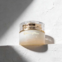 Pot de crème cosmétique de luxe haut de gamme 30ml 50ml, contenant pour crème visage avec couvercle doré taillé en diamant, vente en gros, personnalisation disponible