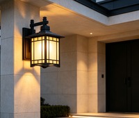 Lampe murale LED moderne étanche IP65 pour hôtel, diffuseur en polycarbonate, aluminium moulé sous pression, blanc chaud doux 2700K, 360°