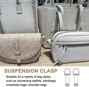 Boucle de fixation latérale pour sac, fermoirs métalliques pour suspension de sac à main, connecteur de chaîne de sac à main avec anneau en D - Product Image 6