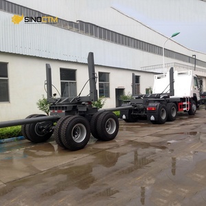 Chine Howo 6x4 camion de transport de rondins de bois nouveau diesel 2 3 4 essieux 30T 40T remorques de transporteur de bois à vendre - Product Image 1