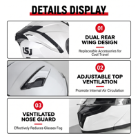 Casco Modular Abatible con Logotipo Personalizado OEM ODM, Casco Integral para Motocicleta con Doble Visor ABS EPS, Precio de Fábrica