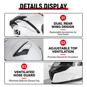 Casco Modular Abatible con Logotipo Personalizado OEM ODM, Casco Integral para Motocicleta con Doble Visor ABS EPS, <span class=keywords><strong>Precio</strong></span> de Fábrica - Product Image 5