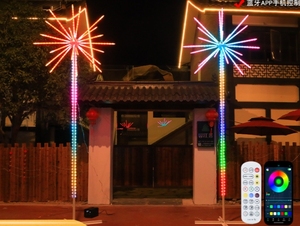 2M Ngoài Trời LED Giáng Sinh Trang Trí 220V Cây Motif Ánh Sáng Cho Sân Vườn Đường Phố Trang Trí LED Ngoài Trời Đèn Pháo Hoa - Product Image 3