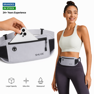 Bolsa de Cintura Slim à Prova d'Água para Corrida, Cinto Esportivo com Abertura para Fones de Ouvido e Faixa Refletiva para Homens e Mulheres - Product Image 1