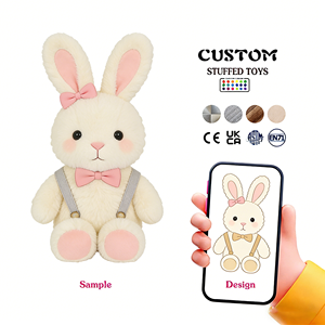 Venta Directa de Fábrica: Juguetes de Peluche de Conejo de Alta Calidad, Hechos con Técnicas de Bordado, Telas Suaves, Personalizables - Product Image 1