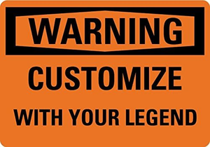 เพิ่มข้อความของคุณเอง "ปรับแต่งสัญญาณอันตราย OSHA โดยสมาร์ทป้ายอลูมิเนียม - Product Image 2