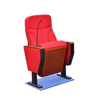 Chaises d'auditorium avec tablette d'écriture et microphones, chaise de théâtre avec microphone