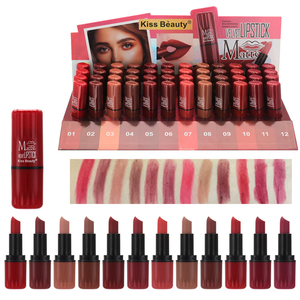 ลิปสติกเนื้อกำมะหยี่ Kiss Beauty ผลิตโดยผู้ผลิต รับทำโลโก้แบรนด์ส่วนตัว บรรจุภัณฑ์คุณภาพสูง กันน้ำ ติดทนนาน - Product Image 4